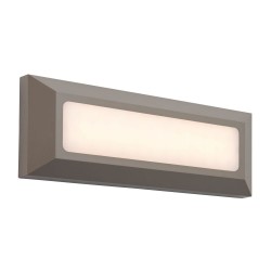 Severus - Grey Surface CCT Brick Light with White Diffuser