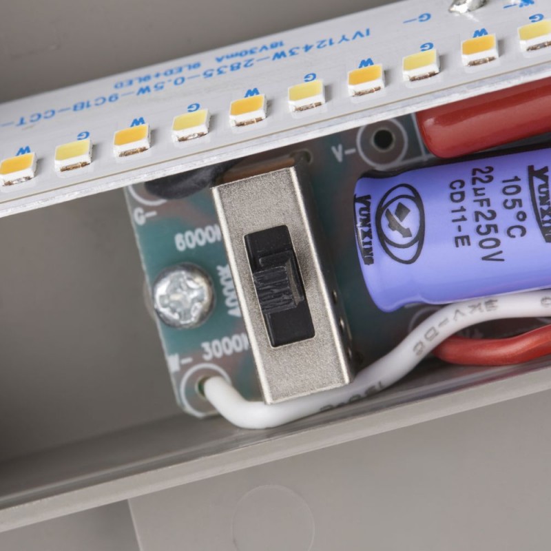 Saxby-EL-40107 - Severus - Grey Surface Downlight Square CCT Brick Light