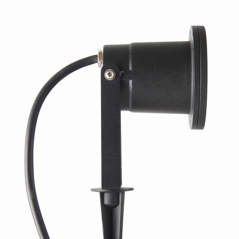 Saxby-POLGU10 - Opaz - Outdoor Black Spike Spots with Clear Glass IP65