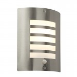 Bianco - Opal & Stainless Steel PIR Wall Lamp