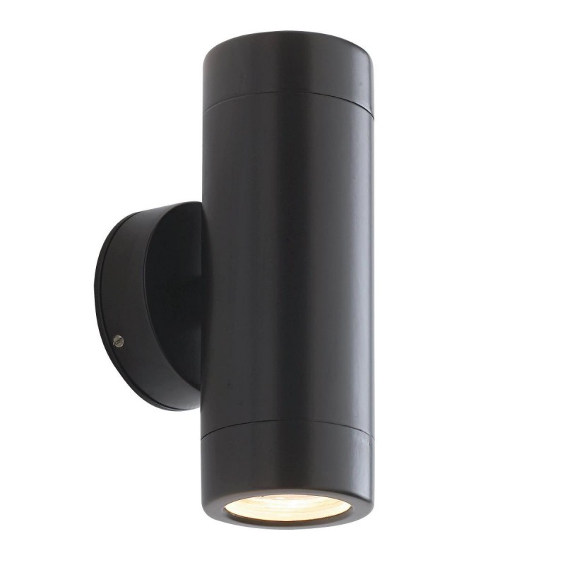 Saxby-ST5008BK - Odyssey - Outdoor Satin Black Up&Down Wall Lamp