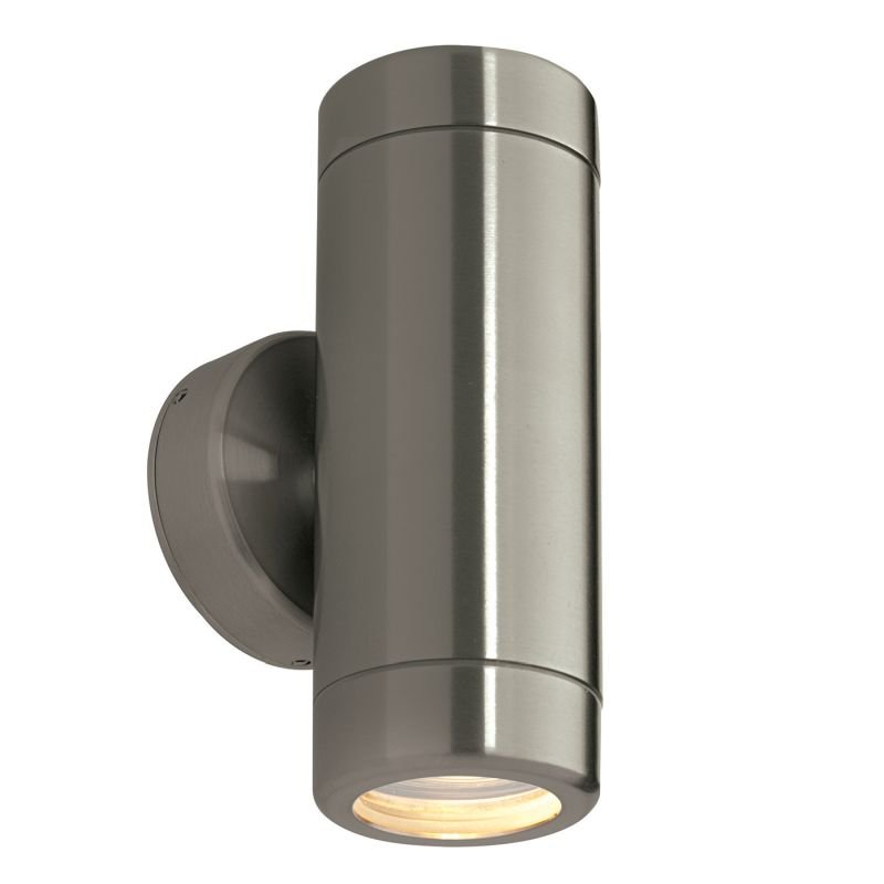 Saxby-ST5008S - Odyssey - Brushed Stainless Steel Up&Down Wall Lamp