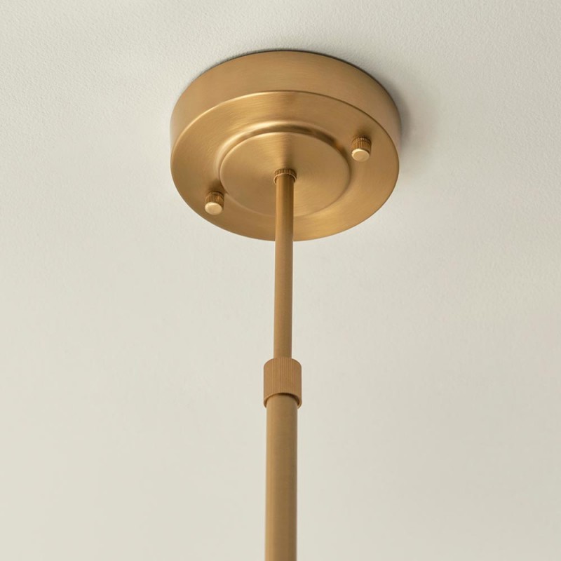 - Stamford - Brushed Aged Brass 5 Light Centre Fitting with Clear Ribbed Glass Endon-120635 - Stamford - Brushed Aged Brass 5 Light Centre Fitting with Clear Ribbed Glass