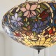 Interiors1900-111887 - Sullivan - Satin Black 3 Light Pendant with Tiffany Glass