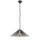Interiors1900-111922 - Astoria - Satin Black 3 Light Pendant with Tiffany Glass
