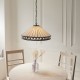 Interiors1900-111961 - Fargo - Satin Black 3 Light Pendant with Tiffany Glass