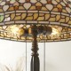 Interiors1900-112178 - Mille Feux - Satin Black 2 Light Table Lamp with Tiffany Glass