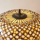 Interiors1900-112178 - Mille Feux - Satin Black 2 Light Table Lamp with Tiffany Glass