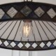 Interiors1900-112196 - Fargo - Satin Black Medium Pendant with Tiffany Glass