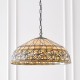 Ceiling Lights - Ashtead - Tiffany Glass & Dark Bronze 3 light Pendant Interiors1900-63914 - Ashtead - Tiffany Glass & Dark Bronze 3 light Pendant