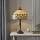 Interiors1900-63915 - Ashstead - Tiffany Glass & Dark Bronze Small Table Lamp