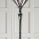 Interiors1900-63933 - Astoria - Satin Black Uplighter Floor Lamp with Tiffany Glass