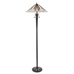 Astoria - Tiffany Glass & Black Floor Lamp Astoria - Tiffany Glass & Black Floor Lamp
