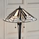 Interiors1900-63934 - Astoria - Tiffany Glass & Black Floor Lamp