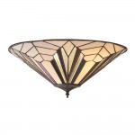 Astoria - Tiffany Glass & Dark Bronze Flush Astoria - Tiffany Glass & Dark Bronze Flush