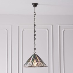 Astoria - Tiffany Glass & Dark Bronze Pendant Astoria - Tiffany Glass & Dark Bronze Pendant