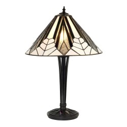 Astoria - Tiffany Glass & Black Table Lamp Astoria - Tiffany Glass & Black Table Lamp
