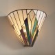 Interiors1900-63940 - Astoria - Tiffany Glass & Matt Black Wall Lamp