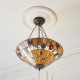 Interiors1900-63949 - Bernwood - Tiffany Glass & Dark Bronze Large Pendant