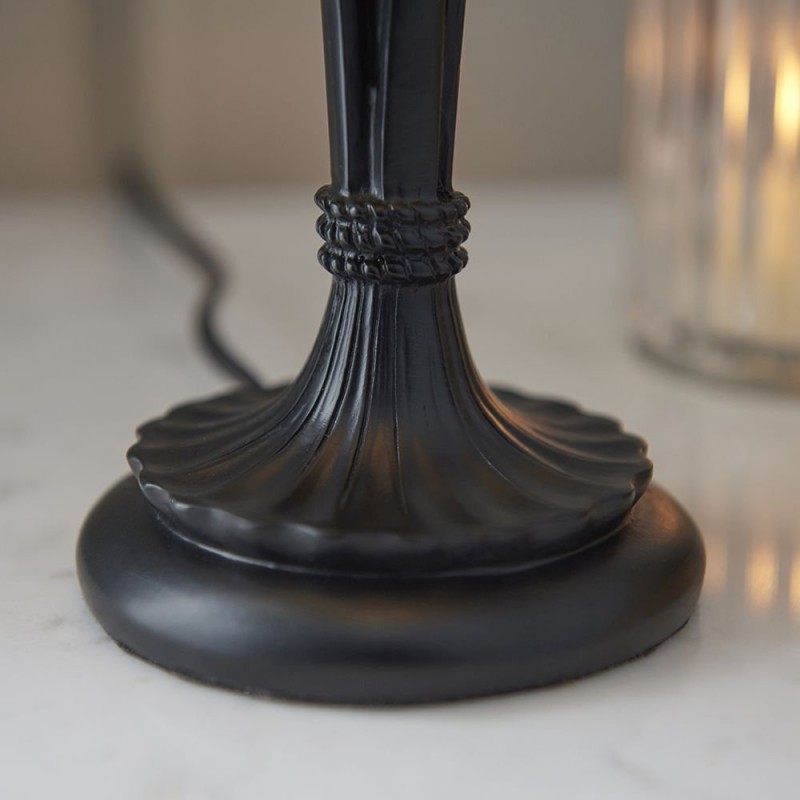 Interiors1900-63950 - Bernwood - Tiffany Glass & Dark Bronze Small Table Lamp