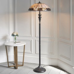 Brooklyn - Tiffany Glass & Dark Bronze Floor Lamp Brooklyn - Tiffany Glass & Dark Bronze Floor Lamp