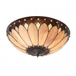 Brooklyn - Tiffany Glass & Dark Bronze Flush Brooklyn - Tiffany Glass & Dark Bronze Flush
