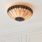Brooklyn - Tiffany Glass & Dark Bronze Flush Brooklyn - Tiffany Glass & Dark Bronze Flush