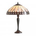 Brooklyn - Tiffany Glass & Dark Bronze Medium Table Lamp Brooklyn - Tiffany Glass & Dark Bronze Medium Table Lamp