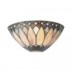 Brooklyn - Tiffany Glass & Matt Black Wall Lamp Brooklyn - Tiffany Glass & Matt Black Wall Lamp