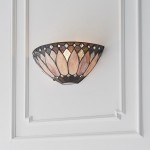 Brooklyn - Tiffany Glass & Matt Black Wall Lamp Brooklyn - Tiffany Glass & Matt Black Wall Lamp