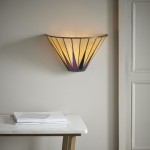 Dark Star - Tiffany Glass & Black Wall Lamp Dark Star - Tiffany Glass & Black Wall Lamp