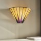 Interiors1900-64046 - Dark Star - Tiffany Glass & Black Wall Lamp