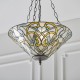 Interiors1900-64052 - Dauphine - Tiffany Glass & Dark Bronze Medium Pendant