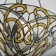Interiors1900-64052 - Dauphine - Tiffany Glass & Dark Bronze Medium Pendant