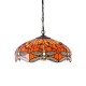 Ceiling Lights - Dragonfly Flame - Tiffany Glass & Dark Bronze 3 Light Pendant Interiors1900-64081 - Dragonfly Flame - Tiffany Glass & Dark Bronze 3 Light Pendant