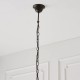 Interiors1900-64081 - Dragonfly Flame - Satin Black 3 Light Pendant with Tiffany Glass