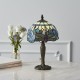 Interiors1900-64088 - Dragonfly - Tiffany Glass & Dark Bronze Mini Table Lamp