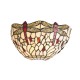 Wall Lights - Dragonfly Beige - Tiffany Glass & Black Wall Lamp Interiors1900-64101 - Dragonfly Beige - Tiffany Glass & Black Wall Lamp