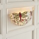 Wall Lights - Dragonfly Beige - Tiffany Glass & Black Wall Lamp Interiors1900-64101 - Dragonfly Beige - Tiffany Glass & Black Wall Lamp