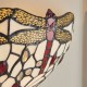 Wall Lights - Dragonfly Beige - Tiffany Glass & Black Wall Lamp Interiors1900-64101 - Dragonfly Beige - Tiffany Glass & Black Wall Lamp