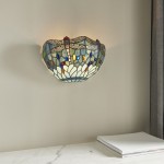 Dragonfly - Tiffany Glass & Black Wall Lamp Dragonfly - Tiffany Glass & Black Wall Lamp
