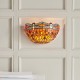 Wall Lights - Dragonfly Flame - Tiffany Glass & Black Wall Lamp Interiors1900-64103 - Dragonfly Flame - Tiffany Glass & Black Wall Lamp