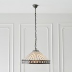 Fargo - Tiffany Glass & Dark Bronze Pendant Fargo - Tiffany Glass & Dark Bronze Pendant