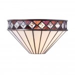 Fargo - Tiffany Glass & Matt Black Wall Lamp Fargo - Tiffany Glass & Matt Black Wall Lamp