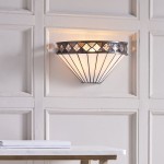 Fargo - Tiffany Glass & Matt Black Wall Lamp Fargo - Tiffany Glass & Matt Black Wall Lamp