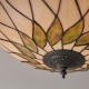 Interiors1900-64173 - Hutchinson - Tiffany Glass & Dark Bronze 2 Light Flush