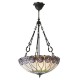 Ceiling Lights - Hutchinson - Tiffany Glass & Dark Bronze Large Pendant Interiors1900-64174 - Hutchinson - Tiffany Glass & Dark Bronze Large Pendant