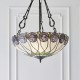 Ceiling Lights - Hutchinson - Tiffany Glass & Dark Bronze Large Pendant Interiors1900-64174 - Hutchinson - Tiffany Glass & Dark Bronze Large Pendant