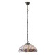 Ceiling Lights - Hutchinson - Tiffany Glass & Dark Bronze Medium Pendant Interiors1900-64176 - Hutchinson - Tiffany Glass & Dark Bronze Medium Pendant