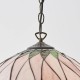 Interiors1900-64176 - Hutchinson - Satin Black Pendant with Tiffany Glass